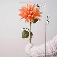 Bunga Dahlia Buatan Tangan Berkualitas Tinggi, Sentuhan Asli, Lateks Anti Air, Kepala Tunggal, Hadiah Wisuda Ibu