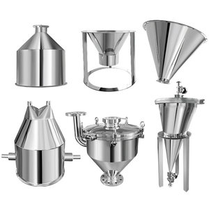 Cubo de gran diámetro para materiales alimentarios, embudo para pasta líquida, cilindro para líquidos, lámina de corte láser, embudo de acero inoxidable - Product Image 1