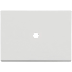 Round Matt White <b>Plate</b> 3Mx1 Wall <b>Switch</b> Cover 12.5cm x 9.5cm x 1.4cm - Product Image 1