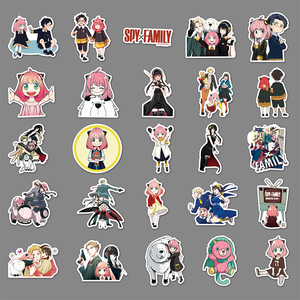 สติกเกอร์ไวนิล PVC อนิเมะกำหนดเองขายส่ง50ชิ้นสติกเกอร์โฮโลแกรมกันน้ำอนิเมะการ์ตูนสายลับสติกเกอร์ครอบครัว - Product Image 6