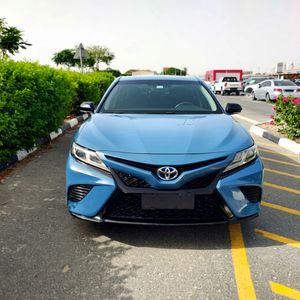 รถยนต์โตโยต้า แคมรี่ ปี 2018 สีน้ำเงิน พวงมาลัยซ้าย เกียร์อัตโนมัติ เครื่องยนต์เบนซิน - Product Image 1