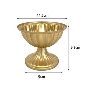 Dezun Shangpin Art Déco, pot de fleurs en fer doré fait à la main, de haute qualité, résistant à la rouille, écologique, grand vase, hôtel de luxe, séjour - Product Image 5