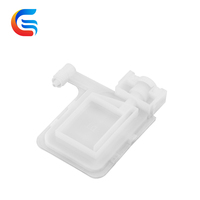 Senchro White Digital Eco-Solvent Printer Ink Damper Generasi ke-5 Inlet Persegi Pelat Logam Ganda Filter Besar Konektor Lebar Tinta