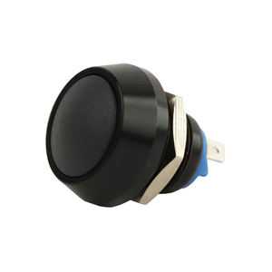 Pin de soldadura de 12mm, botón de inicio momentáneo impermeable, interruptor redondo sellado, negro - Product Image 4