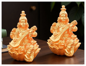 รูปปั้นเรซิ่นพระพุทธรูปพระสงฆ์พระพุทธศาสนา 3 มิติ น่ารัก ขนาดเล็ก สำหรับตกแต่งสวนเซน รูปปั้นพระพุทธเจ้าซาราสวติ สำหรับเทศกาลคริสต์มาส - Product Image 5