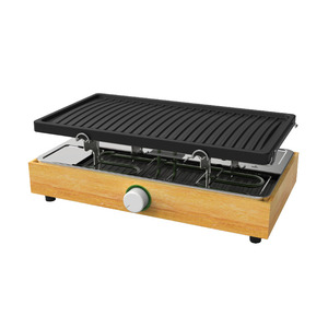 <span class=keywords><strong>Appareil</strong></span> à <span class=keywords><strong>raclette</strong></span> électrique domestique en bambou pour 8 personnes - Product Image 2