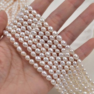 5-6mm Strong Light Full Natural <b>Pearl</b> Baroque Small Stone Shaped Handmade DIY Jewelry Accessories <b>Loose</b> <b>Pearls</b> - Product Image 1