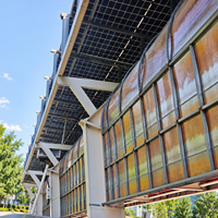 Système de montage photovoltaïque en alliage d'aluminium pour carport solaire, vente en gros d'usine