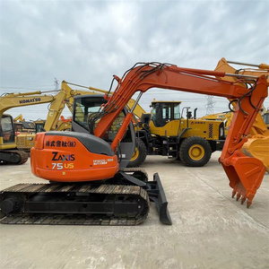รถขุดขนาดเล็ก HITACHI ZAXIS 75US น้ำหนักใช้งาน 7.1 ตัน ความจุบุ้งกี๋ขุด 0.33 ลูกบาศก์เมตร เครื่องยนต์ เกียร์บ็อกซ์ 800 ชั่วโมง รถขุดมือสองสำหรับงานก่อสร้าง - Product Image 1