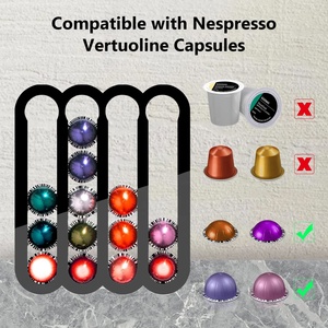 Support de <span class=keywords><strong>dosettes</strong></span> de café pour <span class=keywords><strong>Nespresso</strong></span> <span class=keywords><strong>Vertuo</strong></span>, support de <span class=keywords><strong>dosettes</strong></span> adhésives pour montage vertical ou horizontal sur les murs - Product Image 2