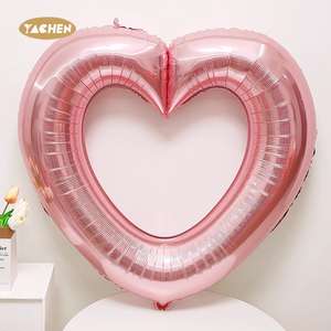 YACHEN 로즈 골드 레드 핑크 40인치 대형 하트 모양 호일 풍선 발렌타인 데이 생일 웨딩 파티 장식용 - Product Image 4