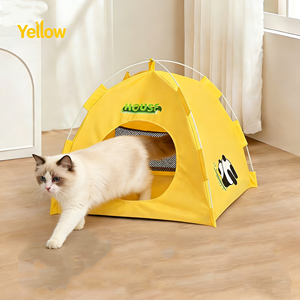 접이식 애완동물 쉼터 통기성 메쉬 고양이 강아지 텐트 휴대용 세탁 가능 가정 여행 캠핑용 - Product Image 4