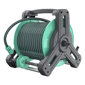 1/2 " Inch Empty Aluminium Hose Pipe Reel Water Irrigation Systems With Swivel Handle