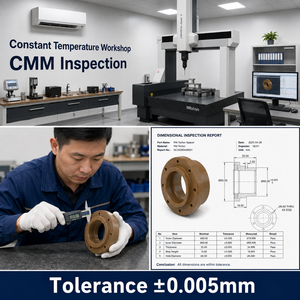 Espaciador PAI de Precisión para Torneado CNC de Pequeños Lotes con Tolerancia Ajustada para Equipos de Semiconductores - Product Image 2