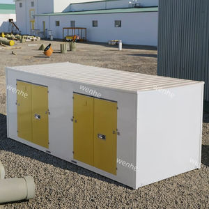 Entrepôt mobile pliable préfabriqué de 20 pieds à portes multiples, en structure acier à panneaux sandwich, isotherme, personnalisé par l'usine - Product Image 3