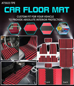 ARTES AT5023 Tapis de sol et de <span class=keywords><strong>coffre</strong></span> de voiture complets en PVC antidérapant de luxe avec <span class=keywords><strong>protection</strong></span> de sol automobile personnalisable Garantie 1 an - Product Image 3