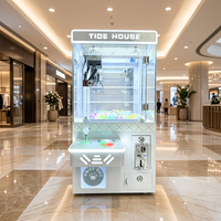 Mini machine à griffes à monnayeur, petite machine distributrice de poupées pour peluches, cadeau pour centre commercial et salle de jeux