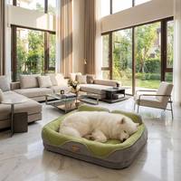 Orthopädisches Hundesofa Weich Gepolstertes Nackenschutz-Haustierbett für Hunde und Katzen Waschbar M-XL Größen