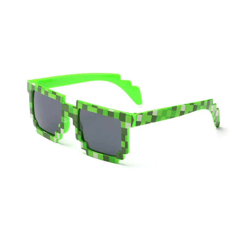 New Arrival Kids Child Action Game Toy Square Pixel Sun Glasses Eyeglasses Boys And Girls Mosaic Sunglasses