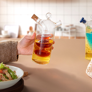 Juego <span class=keywords><strong>de</strong></span> Regalo JINGHUANG, Diseño <span class=keywords><strong>de</strong></span> Almacenamiento Múltiple, Botella <span class=keywords><strong>de</strong></span> Vidrio con Dos Boquillas <span class=keywords><strong>para</strong></span> Aceite <span class=keywords><strong>de</strong></span> Oliva, Vinagre, Salsas y Condimentos - Product Image 2