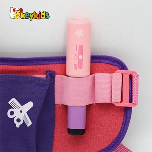 2024 Fashion Portable Pretend Play pink Wooden <strong>Toy</strong> <strong>Hairdressing</strong> <strong>Set</strong> for Girls W10D516 - Product Image 4