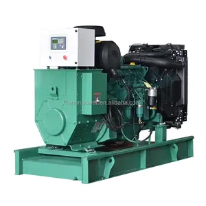 Mesin generator diesel senyap Volvo Penta asli Swedia 400kW TAD1651GE dengan roda 500kVA