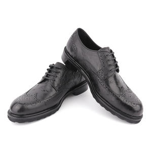 Classic men's leather Derby <b>shoes</b>, genuine leather handcrafted business casual <b>shoes</b> - Product Image 2