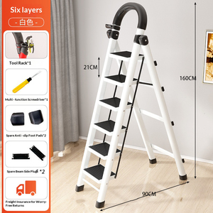 Escalera Multiusos de Alta Resistencia de 6 Peldaños, Escalera Plegable Tipo <span class=keywords><strong>Cherry</strong></span> Picker - Product Image 4