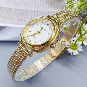 Haut <span class=keywords><strong>de</strong></span> gamme à la mode et Simple diamant blé oreille maille bracelet montre à Quartz montre à Quartz pour femmes - Product Image 4