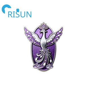 Épingles personnalisées en émail 3D <span class=keywords><strong>Phoenix</strong></span> Rising broche oiseau créature mythologique magique chinoise broche <span class=keywords><strong>Phoenix</strong></span> émail dur épinglette insigne - Product Image 6