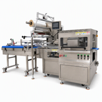 Machine d'emballage de tortillas de maïs à trois soudures latérales, ensacheuse automatique pour emballage plastique