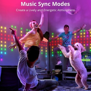 Thiết Kế Mới DIY Màu Sắc Thay Đổi Giáng Sinh Kỳ Nghỉ Hình Ảnh Tải Lên Phòng Ngủ Phòng Khách Ngoài Trời Thông Minh Rèm Trang Trí Đèn - Product Image 3