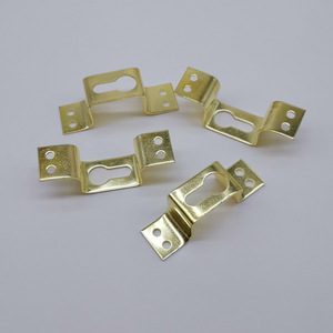 Hidden Slip Hook Gold Plated Iron Four Hole Mounting Bracket <b>For</b> Photo <b>Frame</b> Mirror Decorative <b>Painting</b> <b>Frame</b> Hardware - Product Image 1
