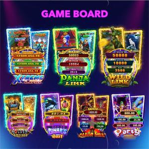 Mesin Permainan Koin USA <span class=keywords><strong>Vegas</strong></span> Amusement dengan Tombol Vertikal, Layar Sentuh, Keterampilan Tinggi, High-End, Party Link 6 in 1, Permainan Nudge - Product Image 6