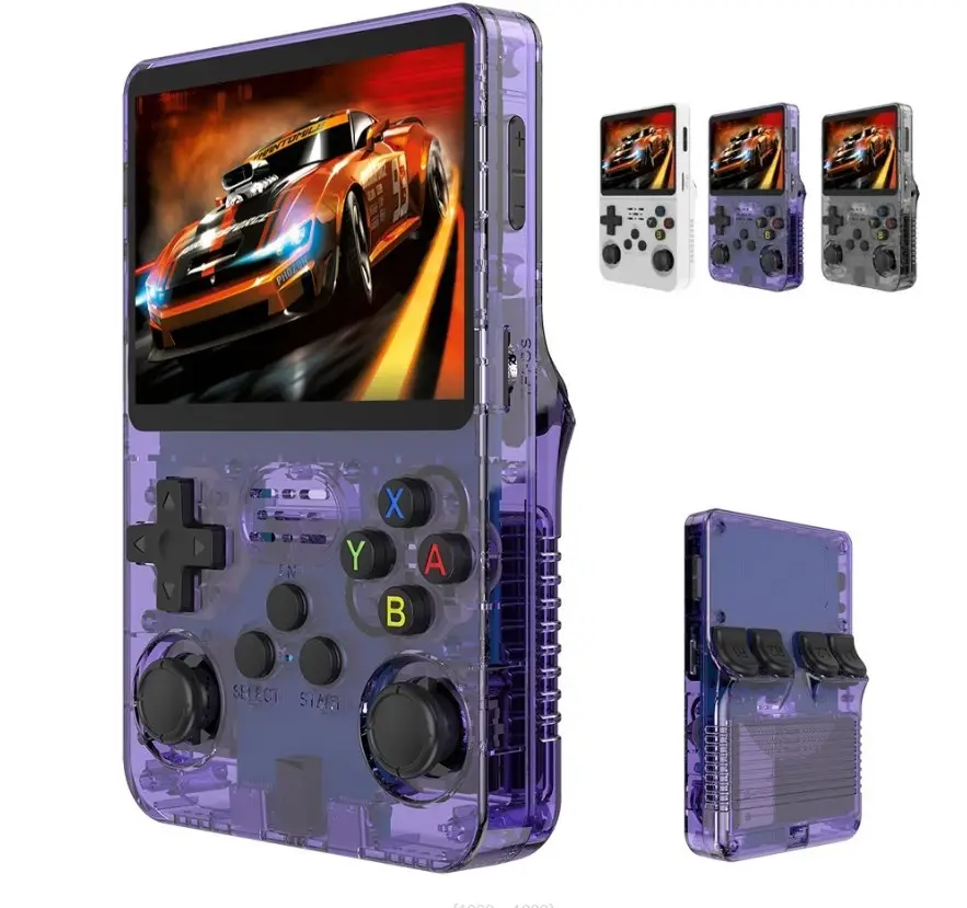 ขายร้อน 64GB 128GB HD R36S คลาสสิกเกมRetro Miniคอนโซลวิดีโอเกมมือถือหน้าจอสีสันสดใสแบบพกพาเกมคอนโซล