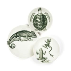 Juego de Vajilla Excelsa de 3 Piezas, Faune & Flore, Cerámica Verde, 27x2.5x27 cm - Product Image 1