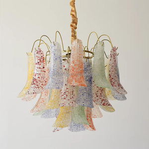 <span class=keywords><strong>Lampadario</strong></span> in Vetro Artistico Murano Colorato a LED di Lusso Francese per Decorazione Interna, <span class=keywords><strong>Camera</strong></span> da Letto Bambina, Ristorante, Isola Cucina - Product Image 2