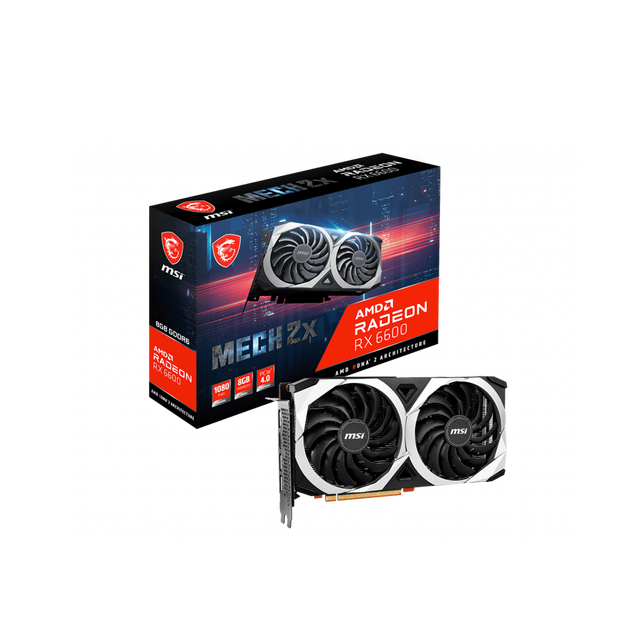 New Arrival Graphics Card MSI RX6600 MECH 2X 8G Sealed Package for Gaming Desktop Gaming GPU