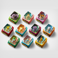 3D Printed Resin for Pokemoned Hand Poured Epoxy Resin Artisan Keycap CNC Machining Mechanical Japanese Anime Keyboard Keycaps