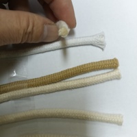 Cordón redondo 100% algodón con puntas metálicas, extremo de cuerda con acabado especial, accesorios de ropa para sudaderas, pantalones y chaquetas.