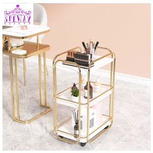 Luce di lusso oro bianco ferro salone di <span class=keywords><strong>bellezza</strong></span> carrello per ciglia moderno per bagno camera da letto magazzino scuola supermercato <span class=keywords><strong>officina</strong></span> - Product Image 1