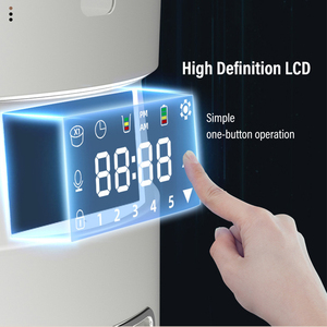 Distributeur automatique de croquettes pour chien WINNOX Smart 4L, portable, étanche IPX5, blanc et noir, avec bouton de programmation, écran tactile LCD blanc - Product Image 2