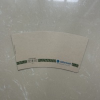 Ventilateur en papier kraft imperméable simple face avec revêtement PE, impression quadricolore, pour emballage alimentaire et gobelets à café, fabriqué en Chine