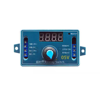 Modul Relay Tunda Waktu yang Dapat Diatur DC 5V 12V 24V 10A dengan Kotak, 32 Mode LED Digital Pengatur Waktu Pemicu Kontrol Saklar Pulsa