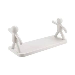 Étagère de rangement murale en plastique PP sans perçage, multifonctionnelle pour cuisine, salle de bain, salon, organiseur de cosmétiques - Product Image 1