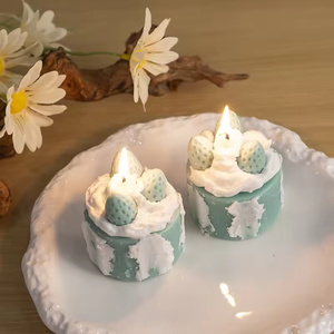 Handmade Strawberry Cake Scented <b>Candle</b> <b>Gift</b> Box Aroma <b>Candle</b> Wedding Favors Birthday Present Souvenir - Product Image 3