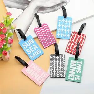 Wholesale Custom Blank Airline Baggage Bag Suitcse Luggage Tags Chic Airplane baggage Tag For Airport Travel