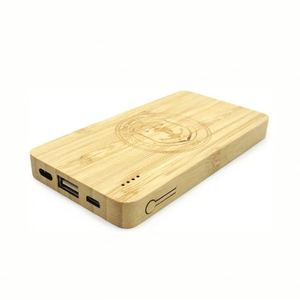 แบตเตอรี่สำรองพลังงานแสงอาทิตย์ ไม้ไผ่ 10000mAh เครื่องชาร์จพกพา ชาร์จเร็ว แบตเตอรี่สำรองสำหรับโทรศัพท์มือถือ ใช้ในกรณีฉุกเฉิน อุปกรณ์ภายนอก เป็นมิตรกับสิ่งแวดล้อม - Product Image 3