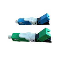 Konektor Serat Optik Single Mode Cepat SC/UPC SC/APC Model E untuk Kabel Drop FTTH