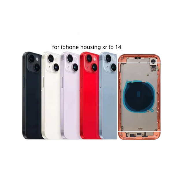 Hot Sales for XR Convert to 14 Housing XR Like 13 14 15 Pro Housing Back DIY Back Cover Housing Battery Middle Frame Replacement